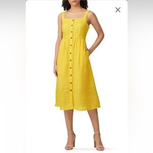 Yellow J Crew dress, worn once and in perfect condition, no flaws at all.